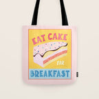 Eat Cake for Breakfast Tote Bag Gallery Image 1