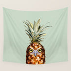 PINEAPPLE OWL Wall Tapestry Gallery Image 4