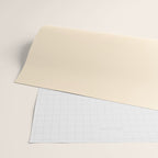 Fish Cuff - Minimalist Mid Century Modern Fish in Cream and Stone Blue Wrapping Paper Gallery Image 2