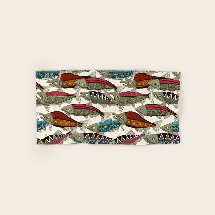Alaskan salmon pearl Bath Towel Gallery Image 1