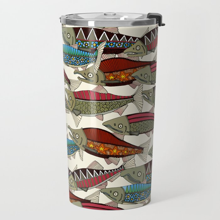 Alaskan salmon pearl Travel Mug Gallery Image 2