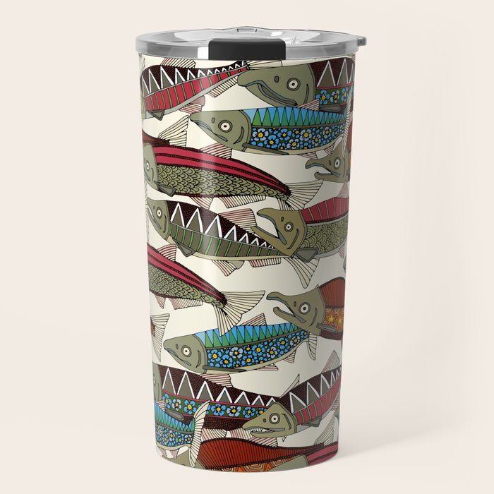 Alaskan salmon pearl Travel Mug Gallery Image 1