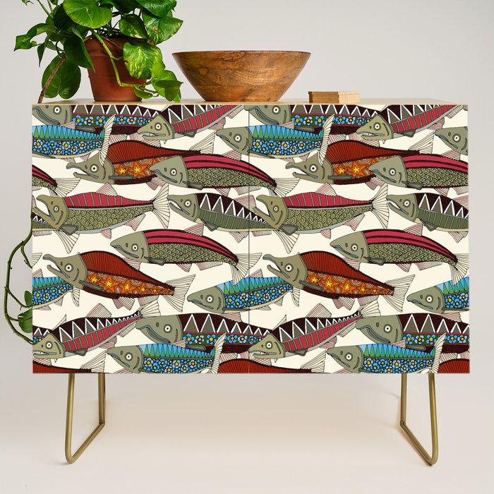 Alaskan salmon pearl Credenza Gallery Image 1