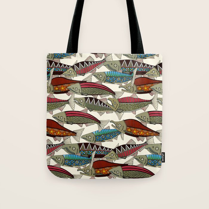 Alaskan salmon pearl Tote Bag Gallery Image 1