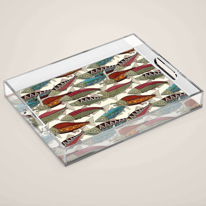 Alaskan salmon pearl Acrylic Tray Gallery Image 1