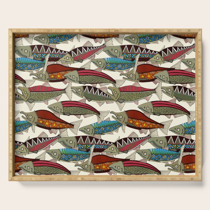 Alaskan salmon pearl Serving Tray Gallery Image 1
