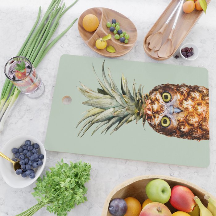 PINEAPPLE OWL Cutting Board Gallery Image 2