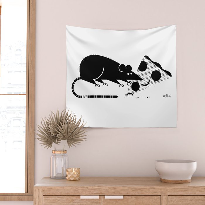 Pizza Rat Wall Tapestry Gallery Image 2