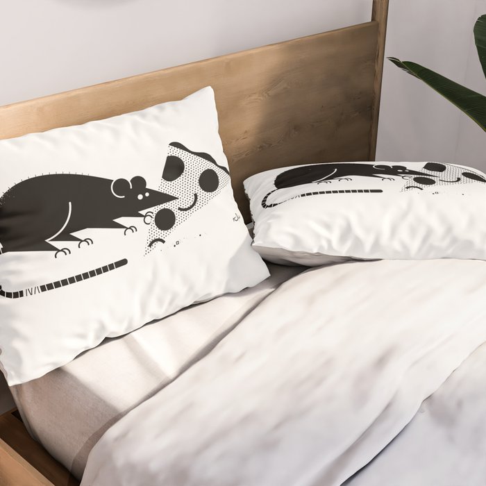 Pizza Rat Pillow Sham Gallery Image 2