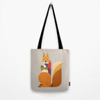 Red Squirrel Tote Bag Gallery Image 2
