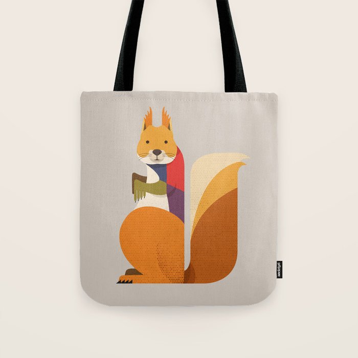 Red Squirrel Tote Bag Gallery Image 1