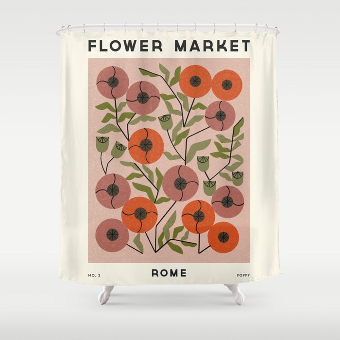 Flower Market No. 2 Shower Curtain Gallery Image 1