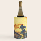 Ancient Path to Kunisada - Nature Ukiyo Landscape in Yellow, Gold, Green, Red and Orange Wine Chiller Gallery Image 1
