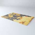 Ancient Path to Kunisada - Nature Ukiyo Landscape in Yellow, Gold, Green, Red and Orange Rug Gallery Image 3