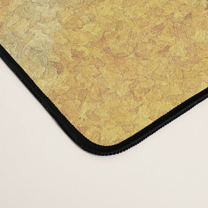 Ancient Path to Kunisada - Nature Ukiyo Landscape in Yellow, Gold, Green, Red and Orange Desk Mat Gallery Image 4