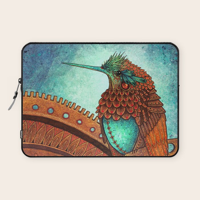 Clockwork Hummingbird Laptop Sleeve Gallery Image 1