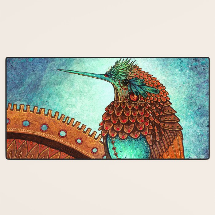 Clockwork Hummingbird Desk Mat Gallery Image 3