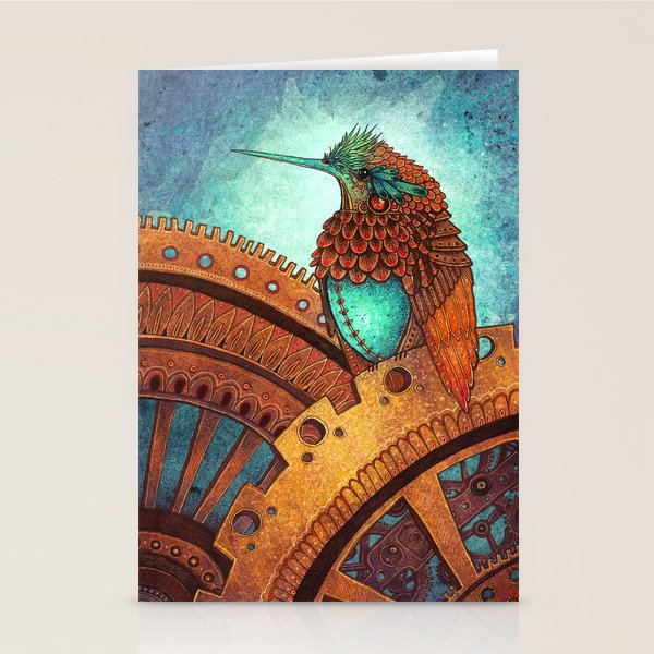 Clockwork Hummingbird Stationery Card Gallery Image 1