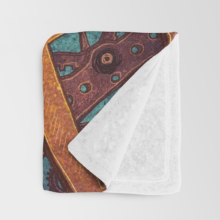 Clockwork Hummingbird Throw Blanket Gallery Image 3