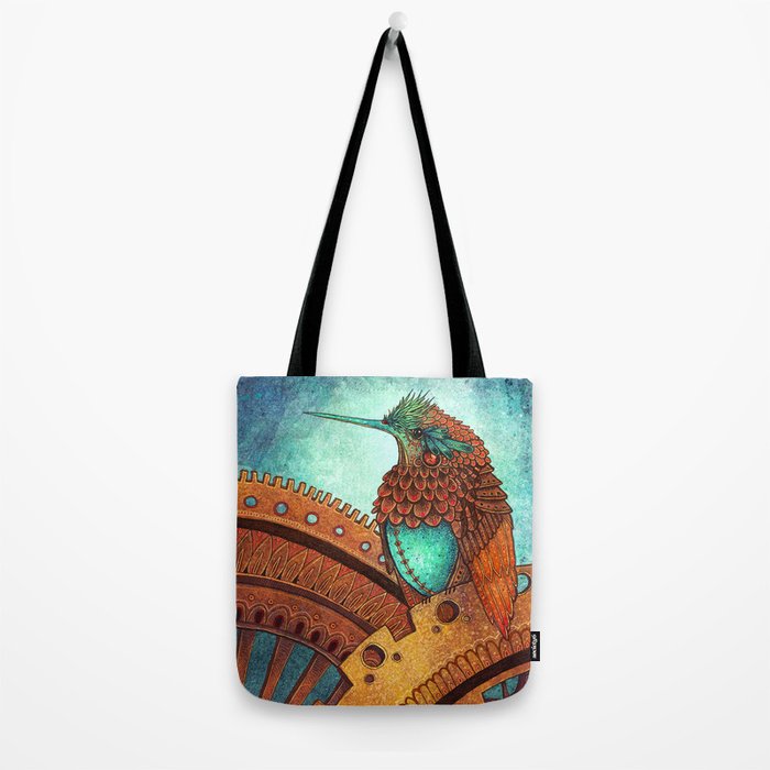 Clockwork Hummingbird Tote Bag Gallery Image 2