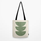 Half Circle 3 - Green Tote Bag Gallery Image 2
