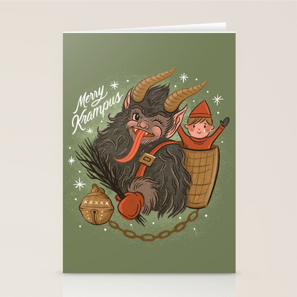 Merry Krampus Stationery Card Gallery Image 1