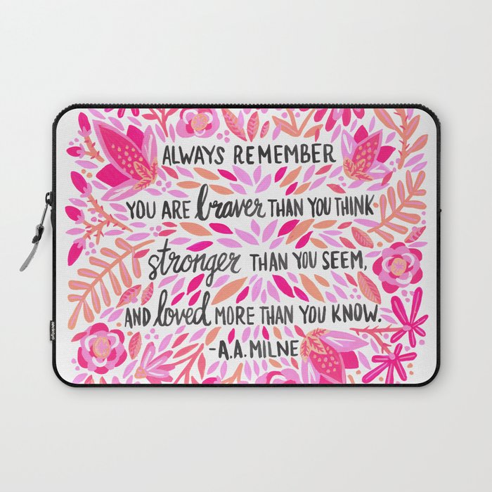 Always Remember - Pink OmbrÃ© Palette Laptop Sleeve Gallery Image 1