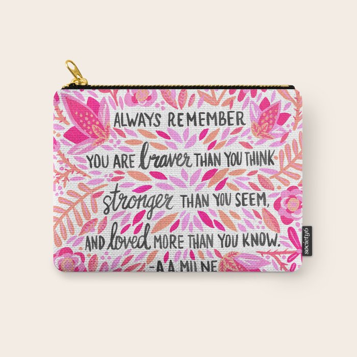 Always Remember - Pink OmbrÃ© Palette Carry All Pouch Gallery Image 1