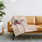 Japanese Courage Tiger Throw Blanket Gallery Image 1