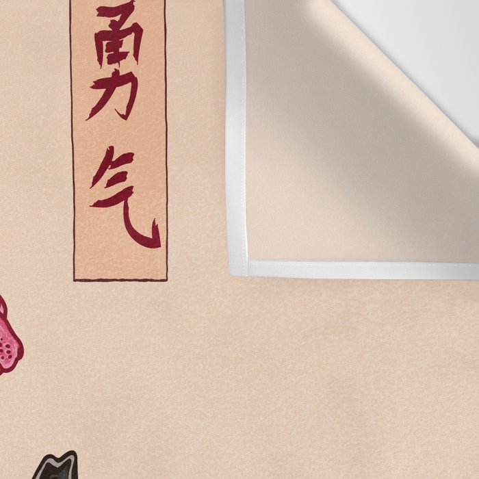 Japanese Courage Tiger Wall Tapestry Gallery Image 3