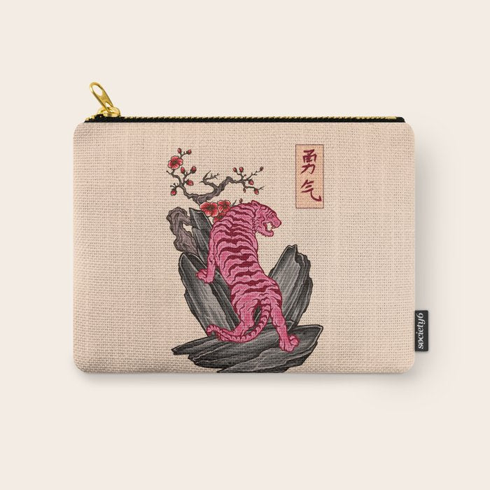 Japanese Courage Tiger Carry All Pouch Gallery Image 1