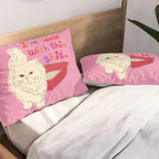 I'm Done With This Shit - Funny Cat Pun Pillow Sham Gallery Image 2