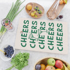 Cheers. Cocktails and Drinks in Green And Linen White Cutting Board Gallery Image 2