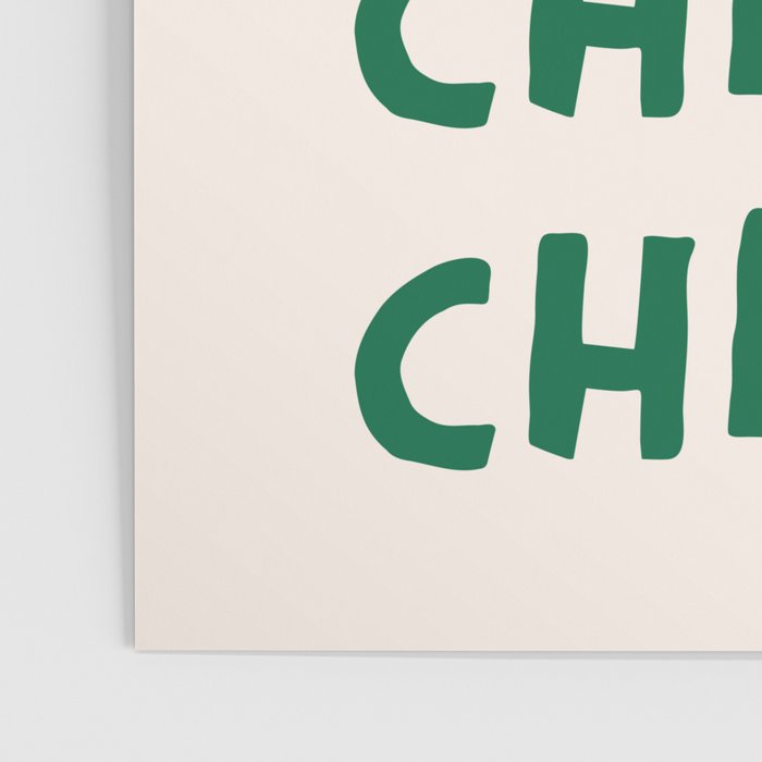 Cheers. Cocktails and Drinks in Green And Linen White Poster Gallery Image 3