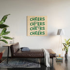 Cheers. Cocktails and Drinks in Green And Linen White Wood Wall Art Gallery Image 2