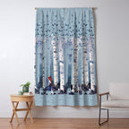 The Birches (in Blue) Window Curtain Gallery Image 5