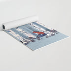 The Birches (in Blue) Yoga Mat Gallery Image 2