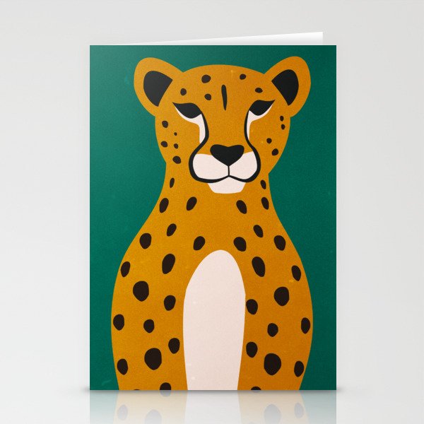 The Stare: Marigold Cheetah Stationery Card Gallery Image 2