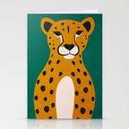 The Stare: Marigold Cheetah Stationery Card Gallery Image 2
