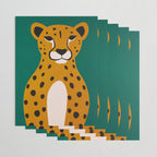 The Stare: Marigold Cheetah Wrapping Paper Gallery Image 3