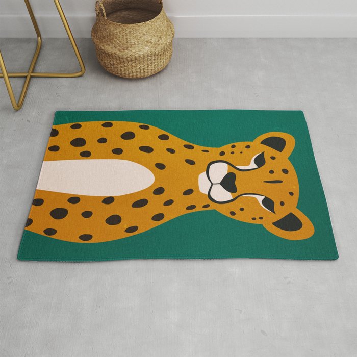 The Stare: Marigold Cheetah Rug Gallery Image 1