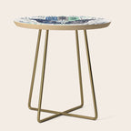 Hamsa Hand - Navy Palette Side Table Gallery Image 1