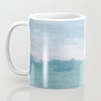 Ocean Clouds - Mint Blue White Gray Abstract Wall Art Painting Coffee Mug Gallery Image 3