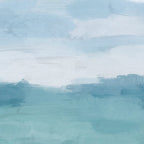 Ocean Clouds - Mint Blue White Gray Abstract Wall Art Painting Coffee Mug Gallery Image 2