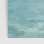 Ocean Clouds - Mint Blue White Gray Abstract Wall Art Painting Poster Gallery Image 3