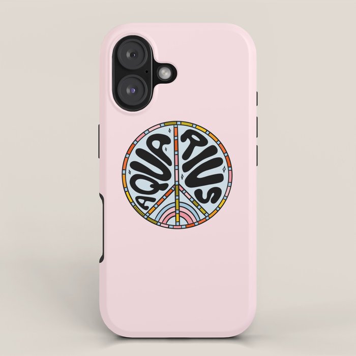 Aquarius Peace Sign iPhone Case Gallery Image 1