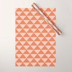 Triangular Lines in Terracotta and Blush Wrapping Paper Gallery Image 1