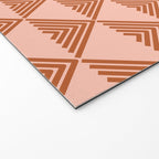 Triangular Lines in Terracotta and Blush Welcome Mat Gallery Image 2