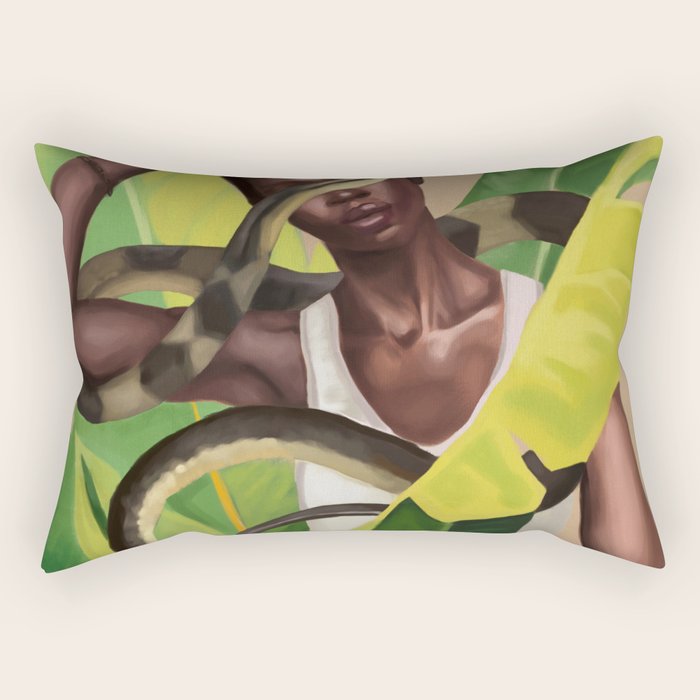 Into the Green Rectangular Pillow Gallery Image 1