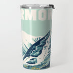 2021 Ski Stowe Vermont Vintage Poster  Travel Mug Gallery Image 2